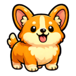 cute corgi graphic